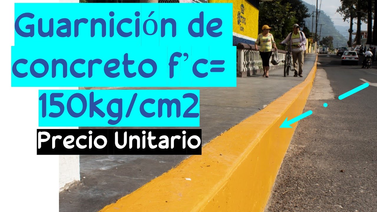 Como realizar el Análisis del Precio Unitario de una Guarnición de concreto video 01