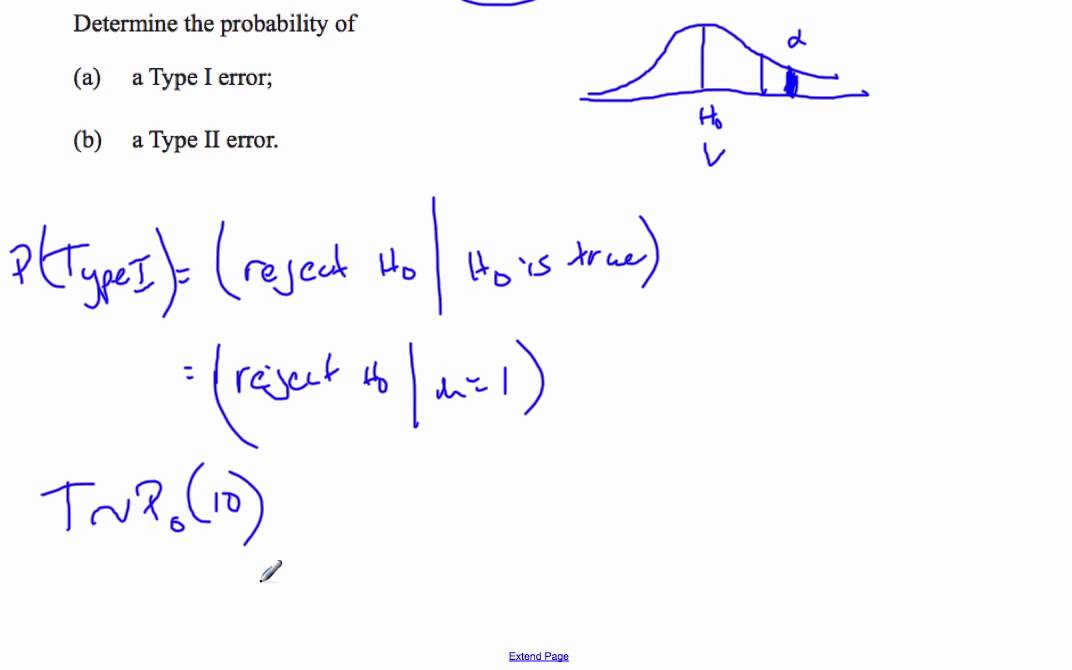 IB MAI HL Type I and II Error