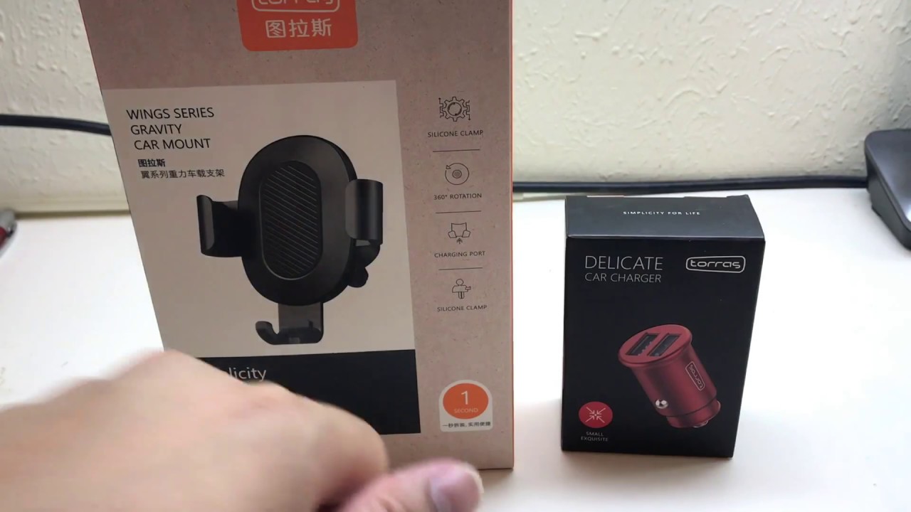 Torras Car Mount & USB Car Charger Review/Unboxing