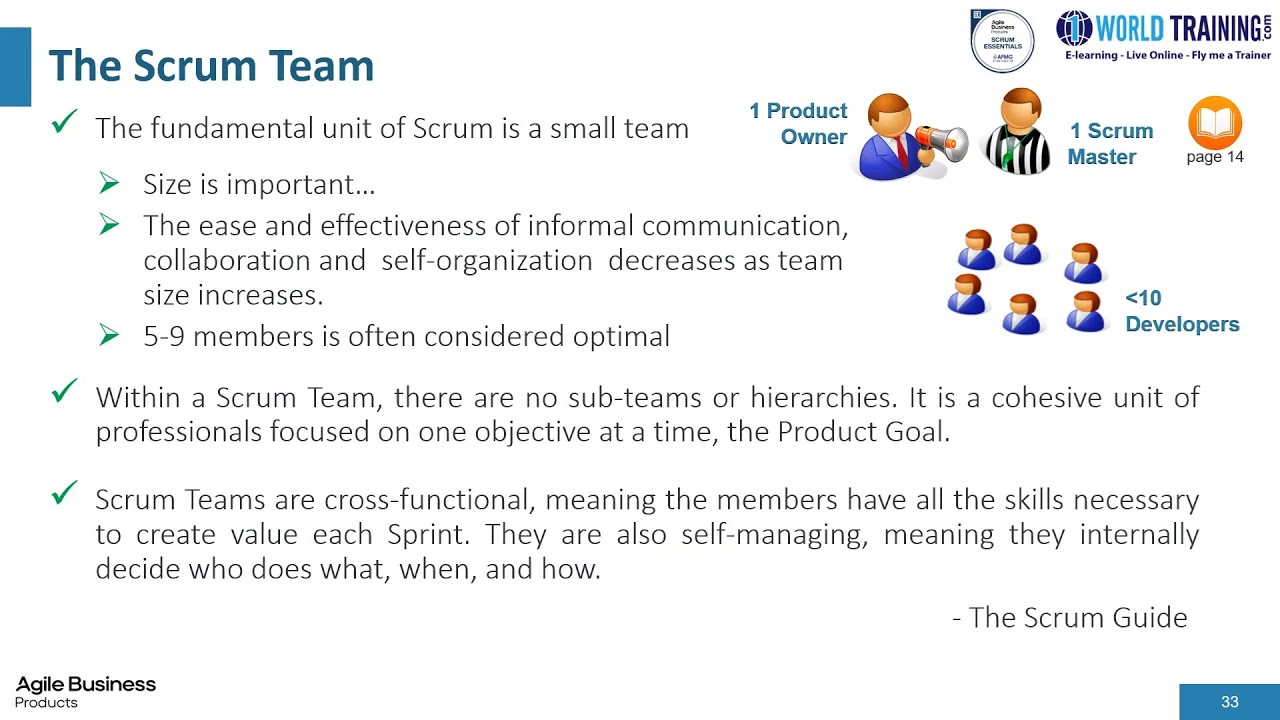 The Scrum Team and Its Values | Agile Business Consortium Scrum Essentials |APMG| 1WorldTraining.com