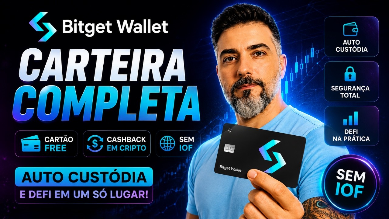 Bitget Wallet - Essa Wallet tem PIX AN&Ocirc;NIMO + Cart&atilde;o FREE com Cashback em Cripto 😳