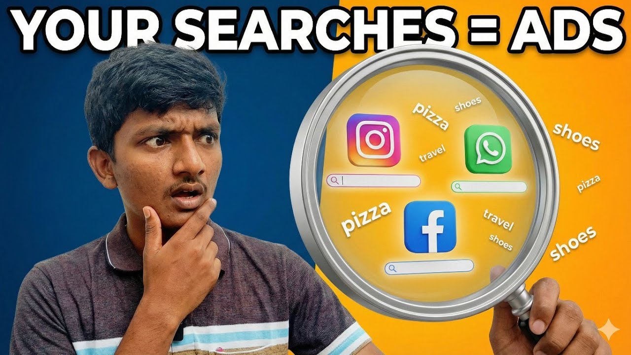 How Instagram, WhatsApp & Facebook Show Ads Based on What You Search? 😳 Full Explanation