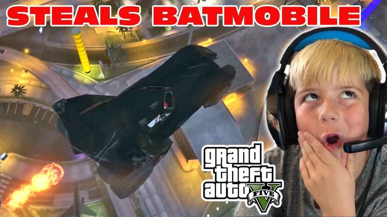 Leland Plays GTA 5 Online- Meets Batman and STEALS BATMOBILE!