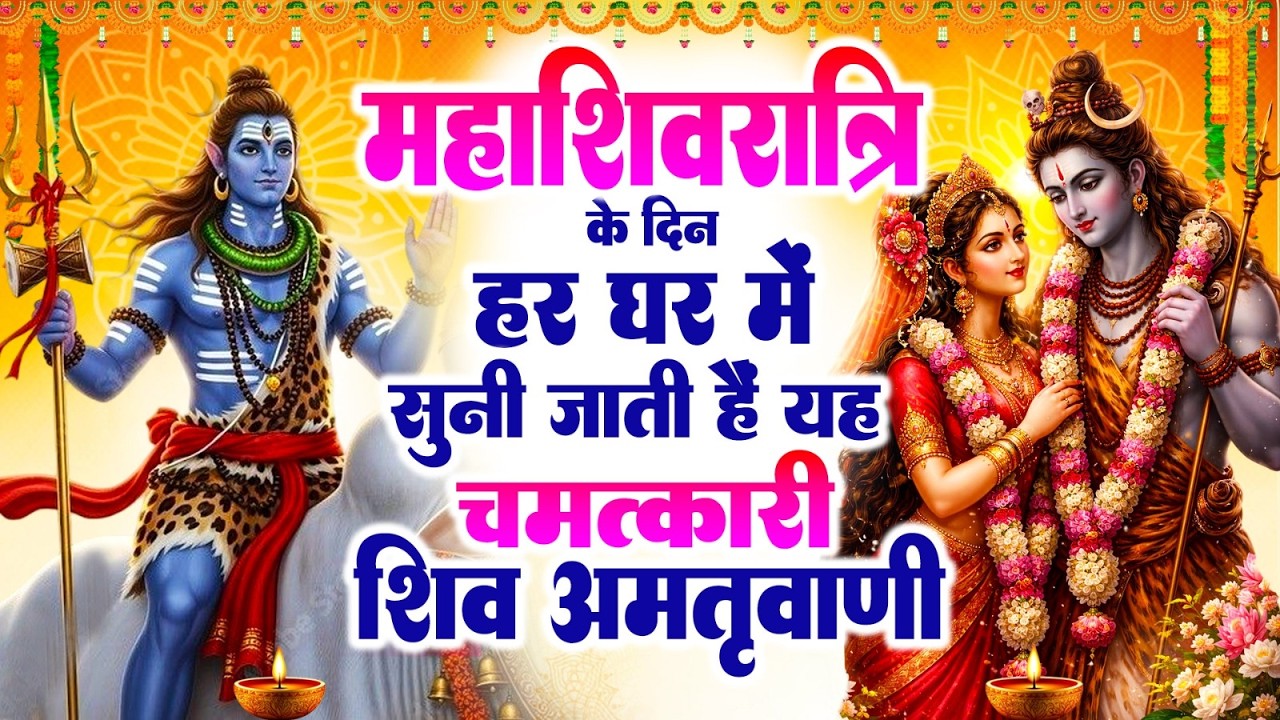 महाशिवरात्रि के दिन हर घर में सुनी जाती हैं यह चमत्कारी शिव अमृतवाणी~Shiv Amritwani 2026~#Amritwani