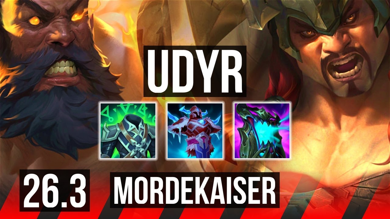 UDYR vs MORDEKAISER (TOP) | 40K damage | KR Diamond | 26.3