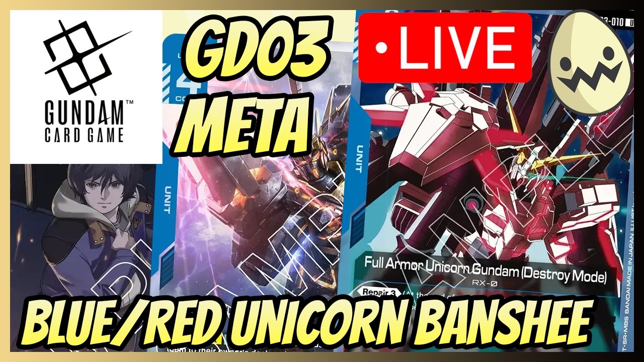 Gundam Card Game: GD03 Meta Blue/Red Banshee Unicorn Testing!