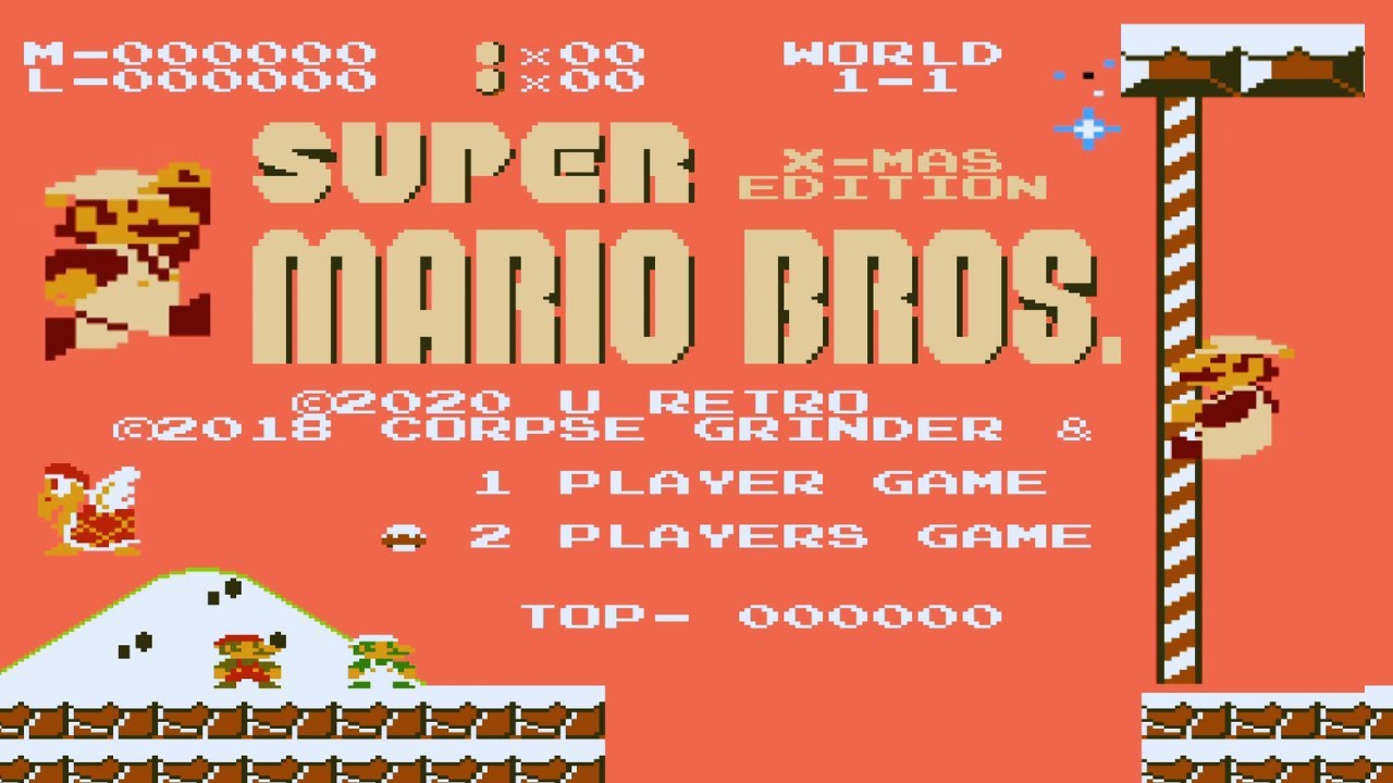 NES Super Mario Bros : Christmas Edition Walkthrough