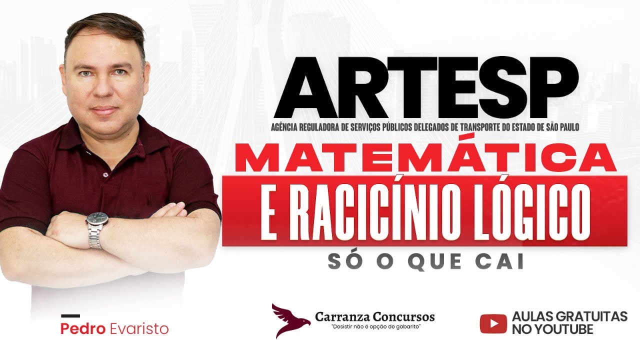 Concurso ARTESP | Racioc&iacute;nio L&oacute;gico Matem&aacute;tico Teoria Completa para Gabaritar