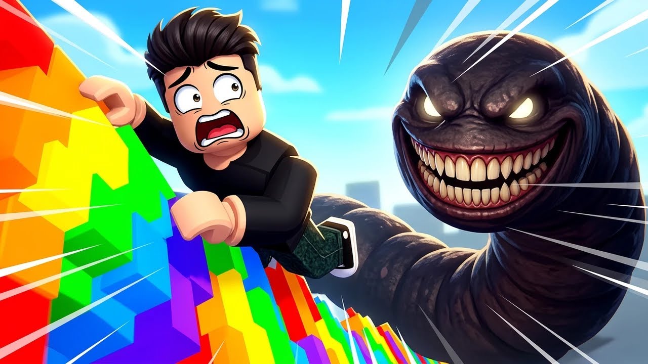 I'M RUNNING FROM WORM 67 TO SAVE THE BRAINROTS in Roblox! 😱🪱