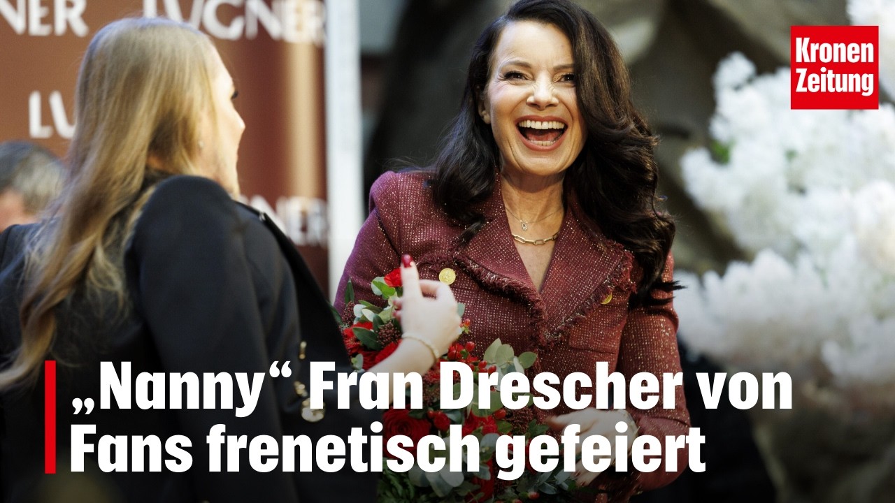 Lugner City: &bdquo;Nanny&ldquo; Fran Drescher von Fans gefeiert | krone.tv NEWS