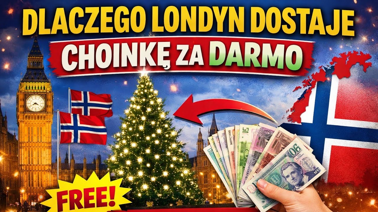 Dlaczego Londyn dostaje choinkę za darmo i kto za nią naprawdę płaci