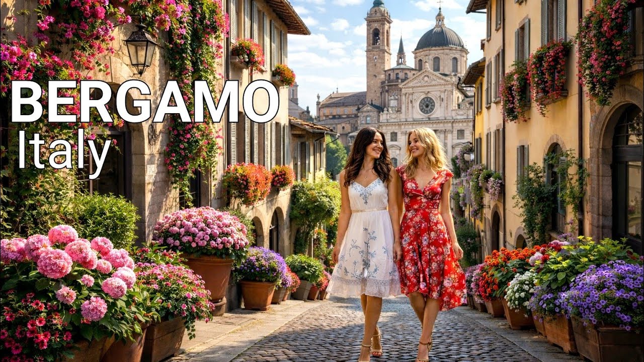 Italy  🇮🇹  Bergamo Città Alta |The Most Beautiful Medieval Old Town Near Milan 
