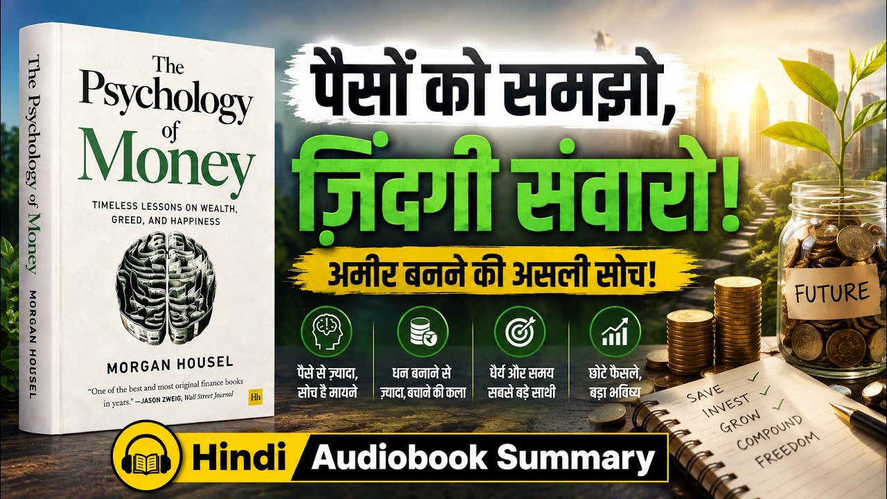 99% लोग पैसे में Fail क्यों होते हैं ?  Psychology of Money Hindi Audiobook Summary. #ytviral