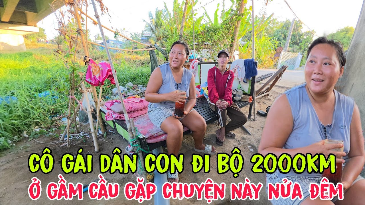 Tá Hỏa Trước Thiếu Nữ Kỳ Lạ Đi Bộ Hơn 2000km Từ Campuchia Về Việt Nam Ở Gầm Cầu Suốt 7 Năm