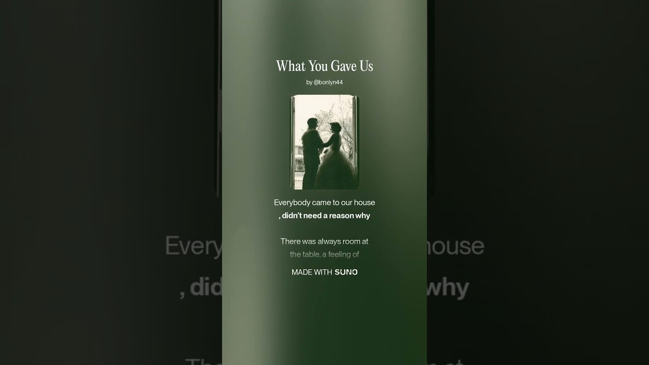What You Gave Us