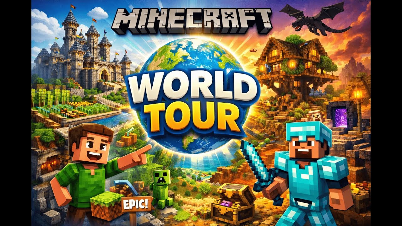 Minecraft World Tour | Epic Builds, Farms & Creations Ft @DubchachuGaming@dubchachu_clips