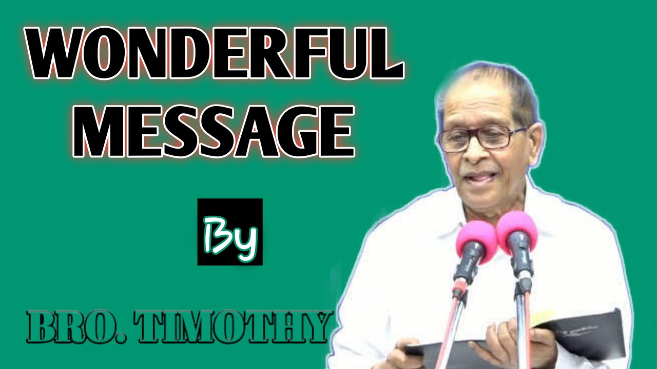 WONDERFUL MESSAGE BY BRO. TIMOTHY GARU (HEBRON)