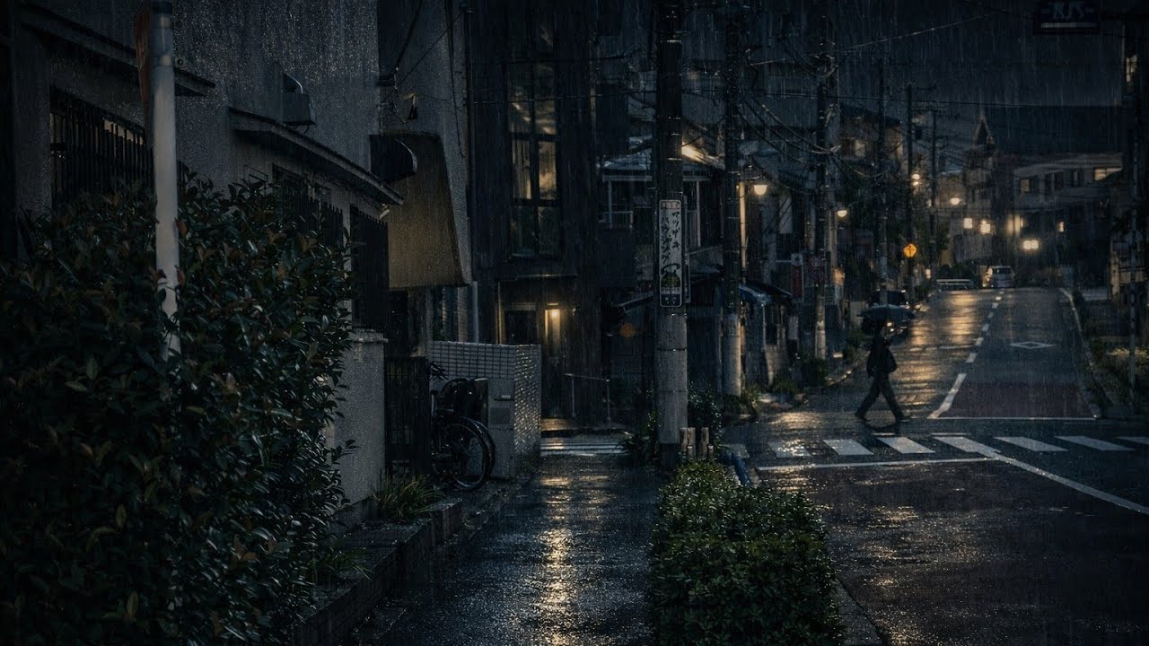 it’s late, the rain will help you sleep