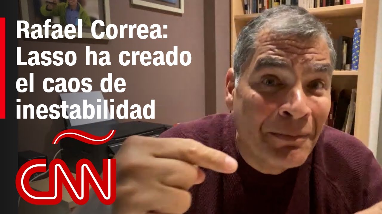 Correa no prevé violencia en las calles de Ecuador tras “muerte cruzada” firmada por Guillermo Lasso