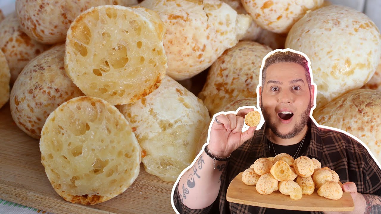PÃO DE QUEIJO 3 INGREDIENTES - RECEITAS QUE AMO