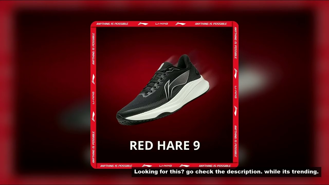 Li-Ning Men's RED HARE 9 Racing Running Shoes LIGHT FOAM ULTRA Breathable Durability Anti-slip LiNin