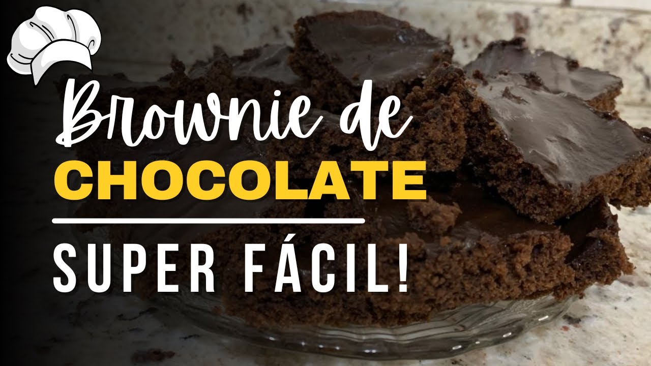 Brownie Fácil e Rápido | Receita Simples Sem Batedeira