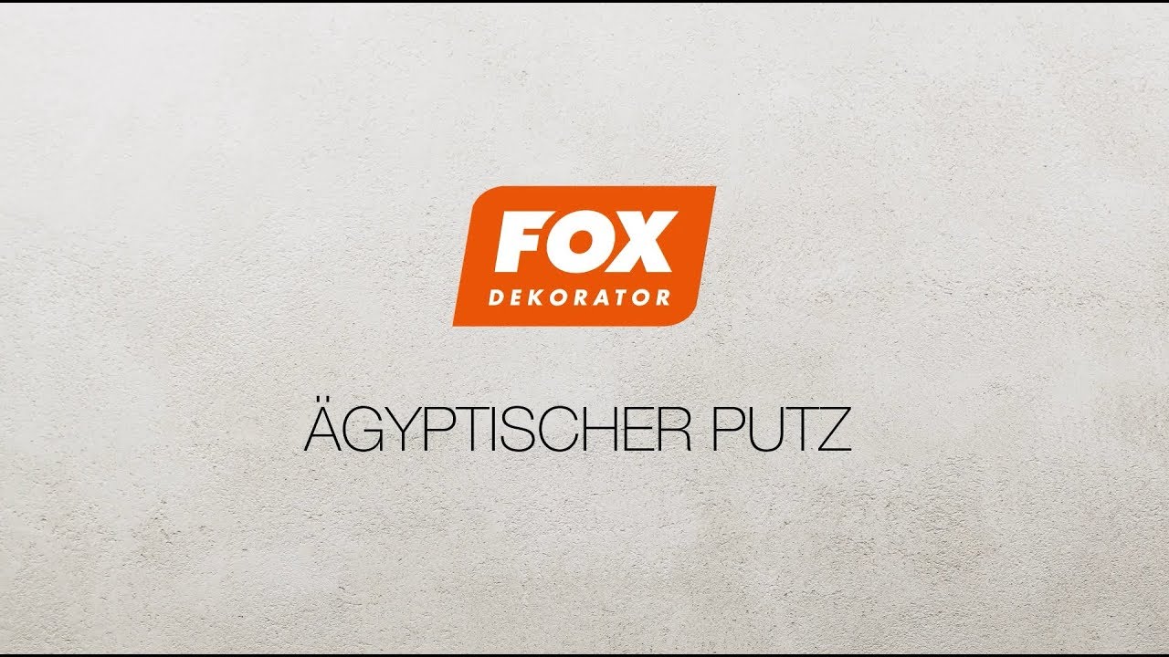&Auml;gyptischer Putz Effekt - FOX DEKORATOR - Videoanleitung