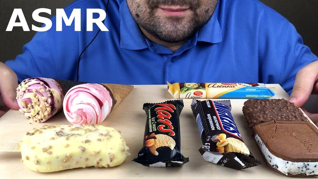 ASMR Assorted Ice Cream Party Treats (Eating Sounds, Eating Show) NO TALKING