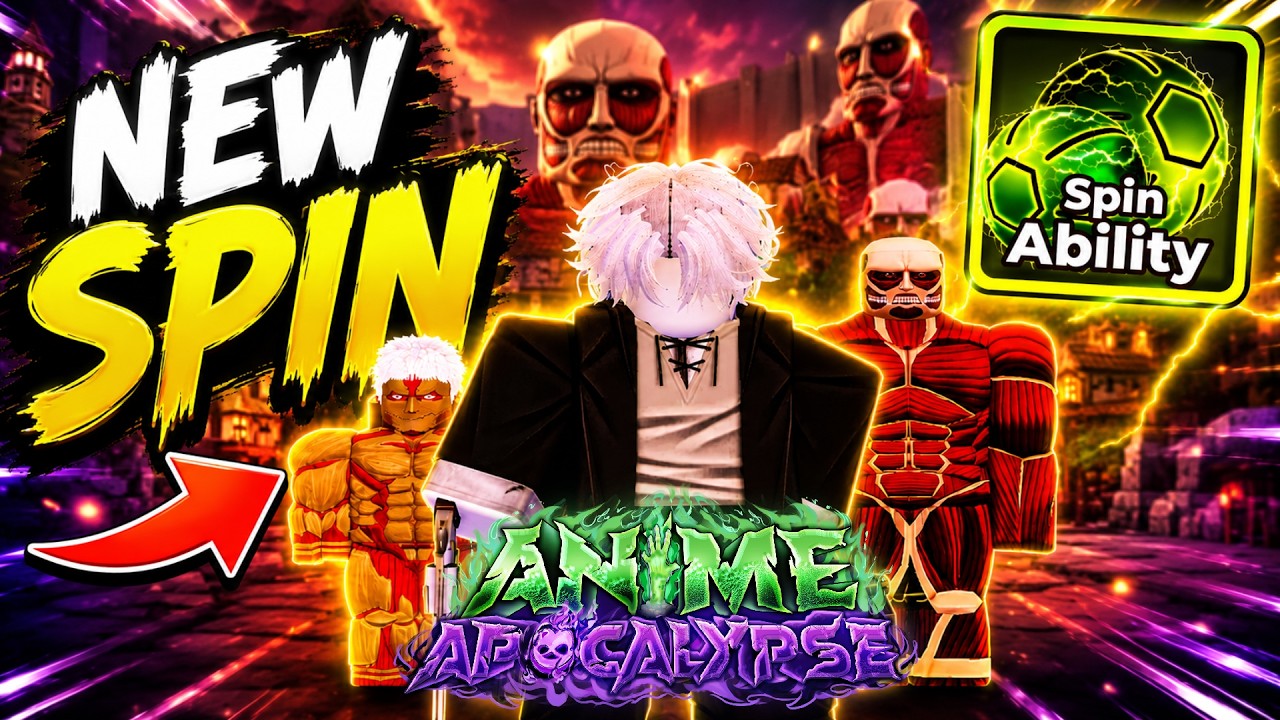 Руководство по новому обновлению Anime Apocalypse! Как получить способность SPIN, косметические п...
