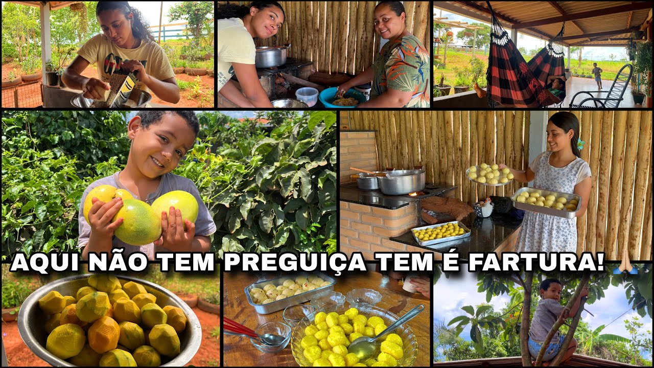 SURPREENDEMOS COM TUDO QUE CONSEGUIMOS FAZER! FARTURA COM UM FOGÃO A LENHA CHEIO DE DELÍCIAS DA ROÇA