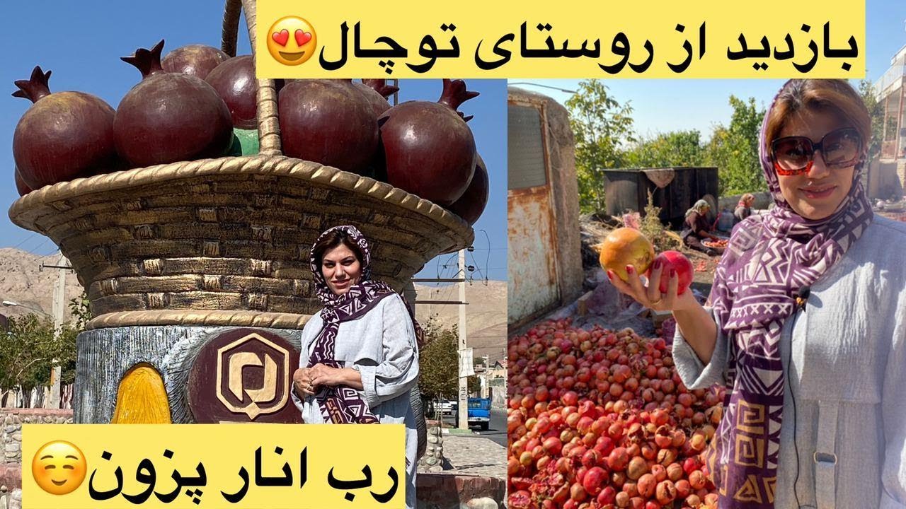ولاگ بازدید از روستای انار و آموزش و طرز تهیه رب انار