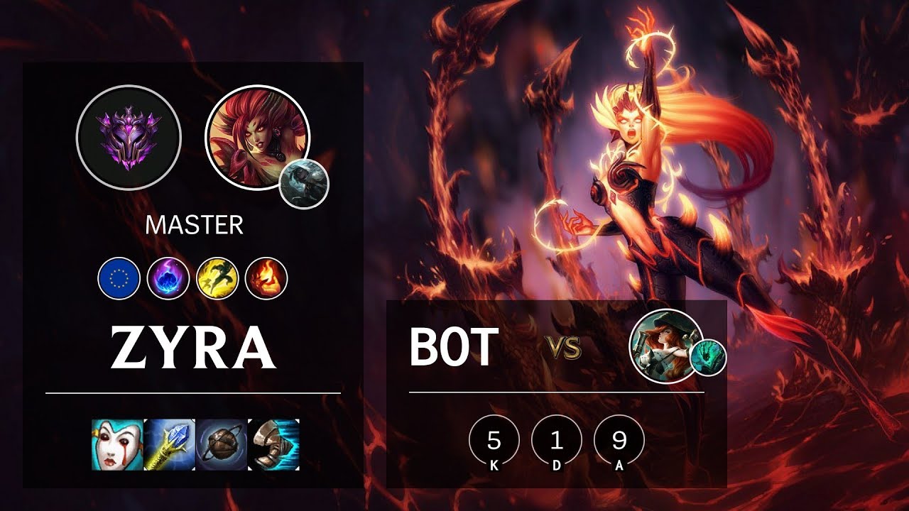 Zyra Bot vs Miss Fortune - EUW Master Patch 10.9