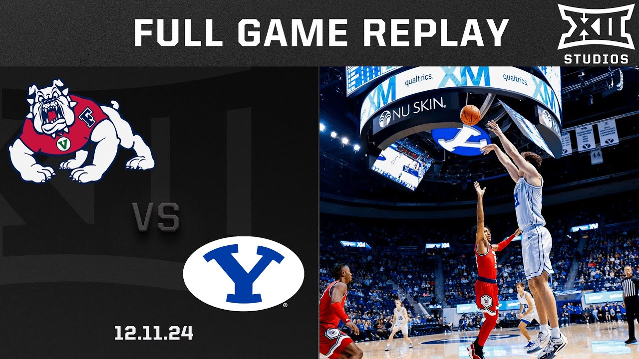 Fresno State vs. BYU (12.11.24) Full Game Replay | 2024-25 Big 12 Men's Basketball