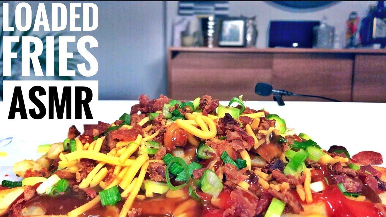 ASMR EATING LOADED FRIES - STORYTIME WHISPER