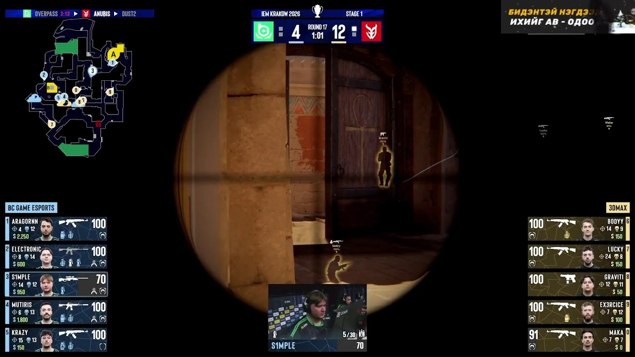 IEM Krakow 2026 MN Cast Stage 1 Day 2