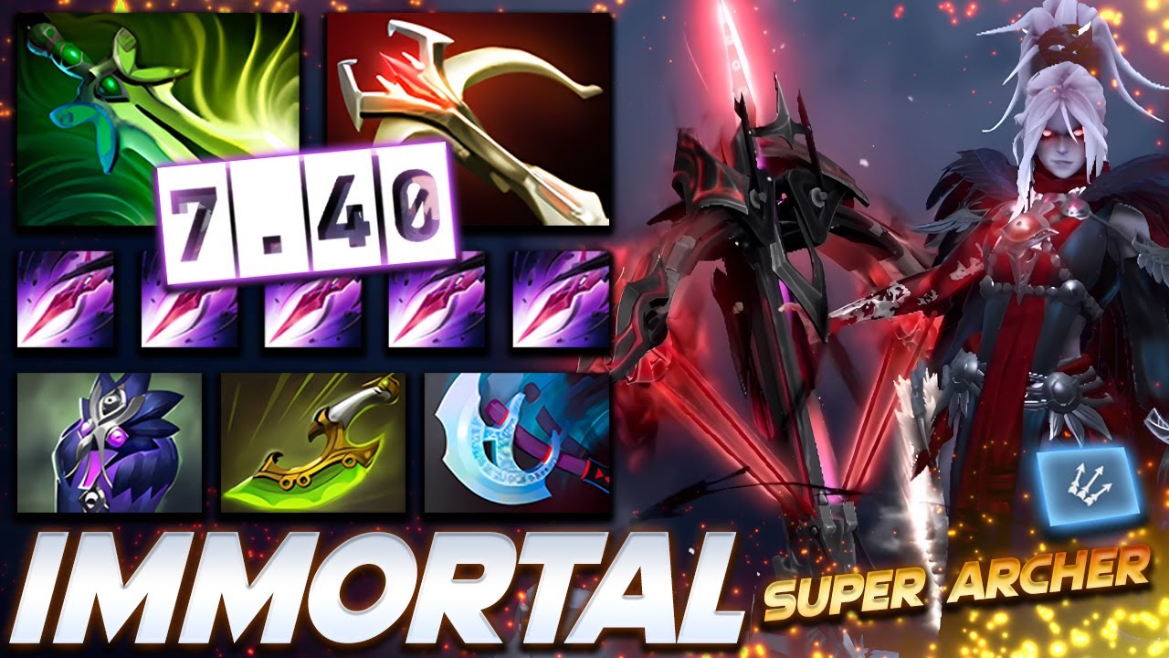 [7.40] Drow Ranger Super Archer - Dota 2 Pro Gameplay [Watch & Learn]