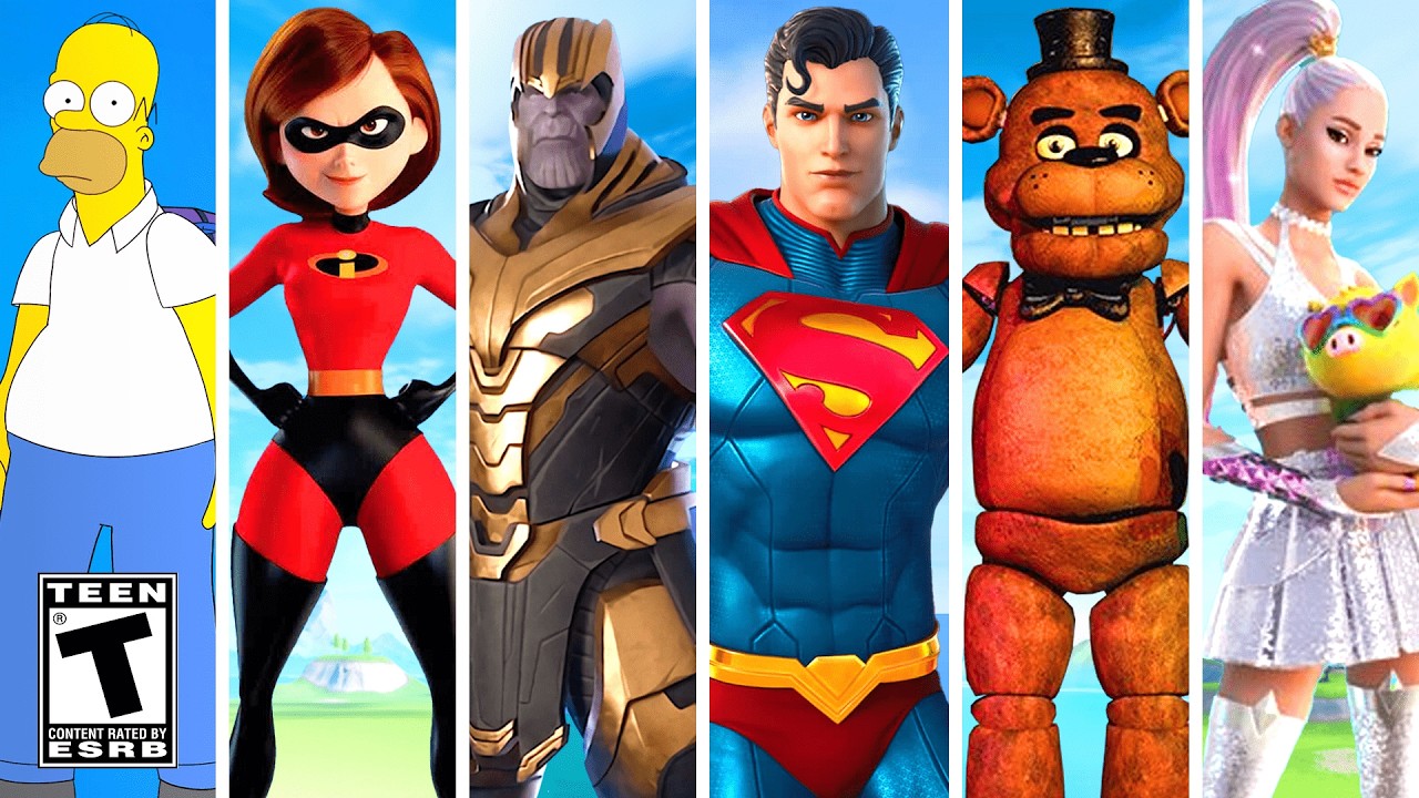*ALL* Fortnite Crossover Trailers! (Every Collab EVER)