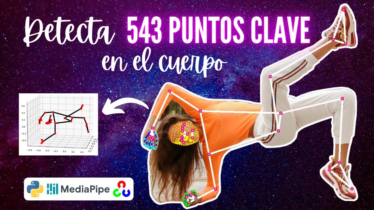 Detecta 543 puntos del cuerpo con 🤚👨 MEDIAPIPE HOLISTIC 🚶✋  | Python - MediaPipe - OpenCV