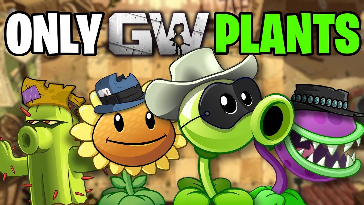 Can You Beat WILD WEST With ONLY Garden Warfare Plants?