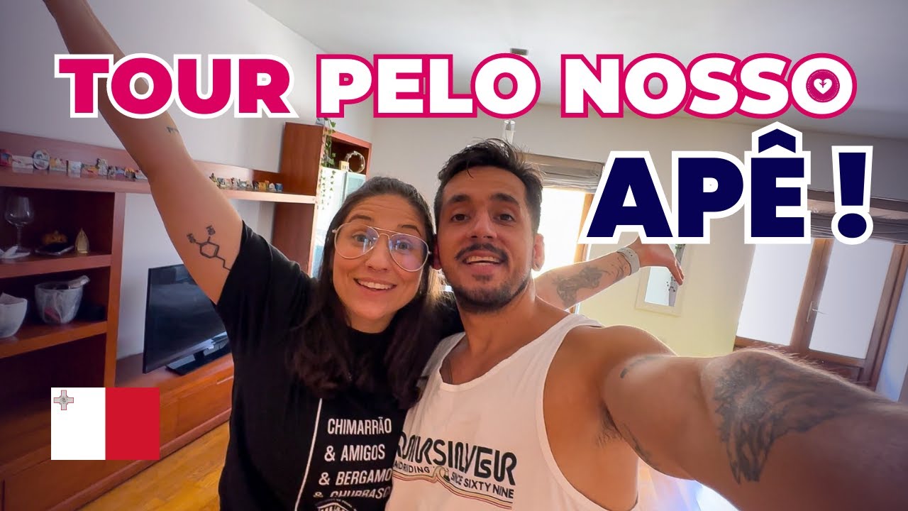 TOUR atualizado pelo nosso APARTAMENTO em MALTA (EUROPA) e QUANTO pagamos de ALUGUEL