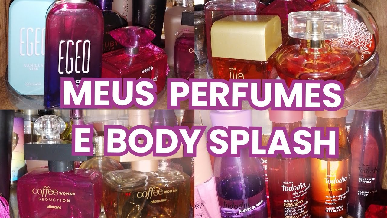 Tour pelos meus perfumes e body splash 
