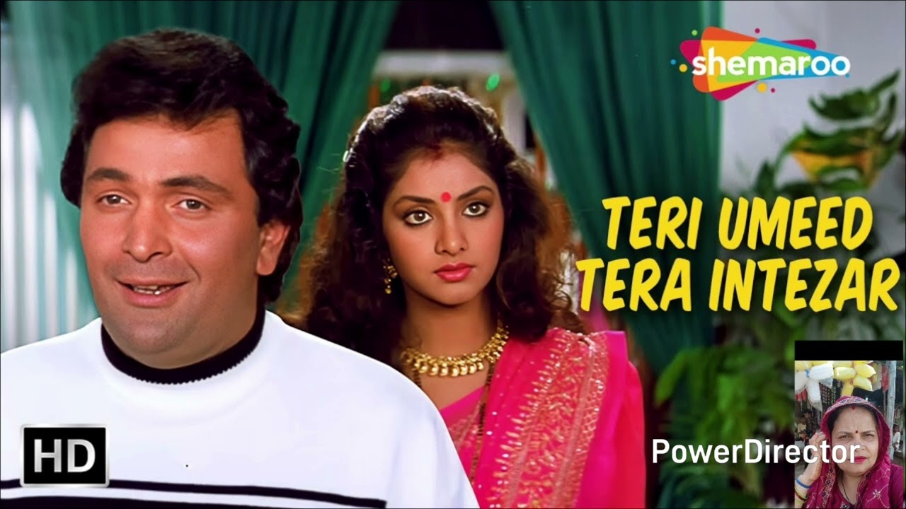 Tere umeed tera Intzaar | Rishi Kapoor, Divya Bharti | Shahrukh Khan | Kumar Sanu | Sadhna Sargam.