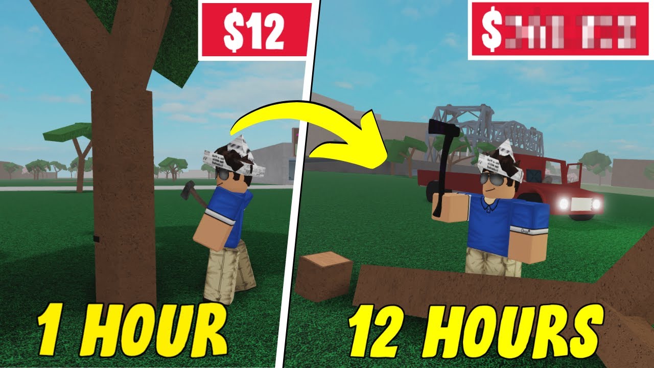 I Grinded 12 Hours NON-STOP of LUMBER TYCOON 2 & Made $___