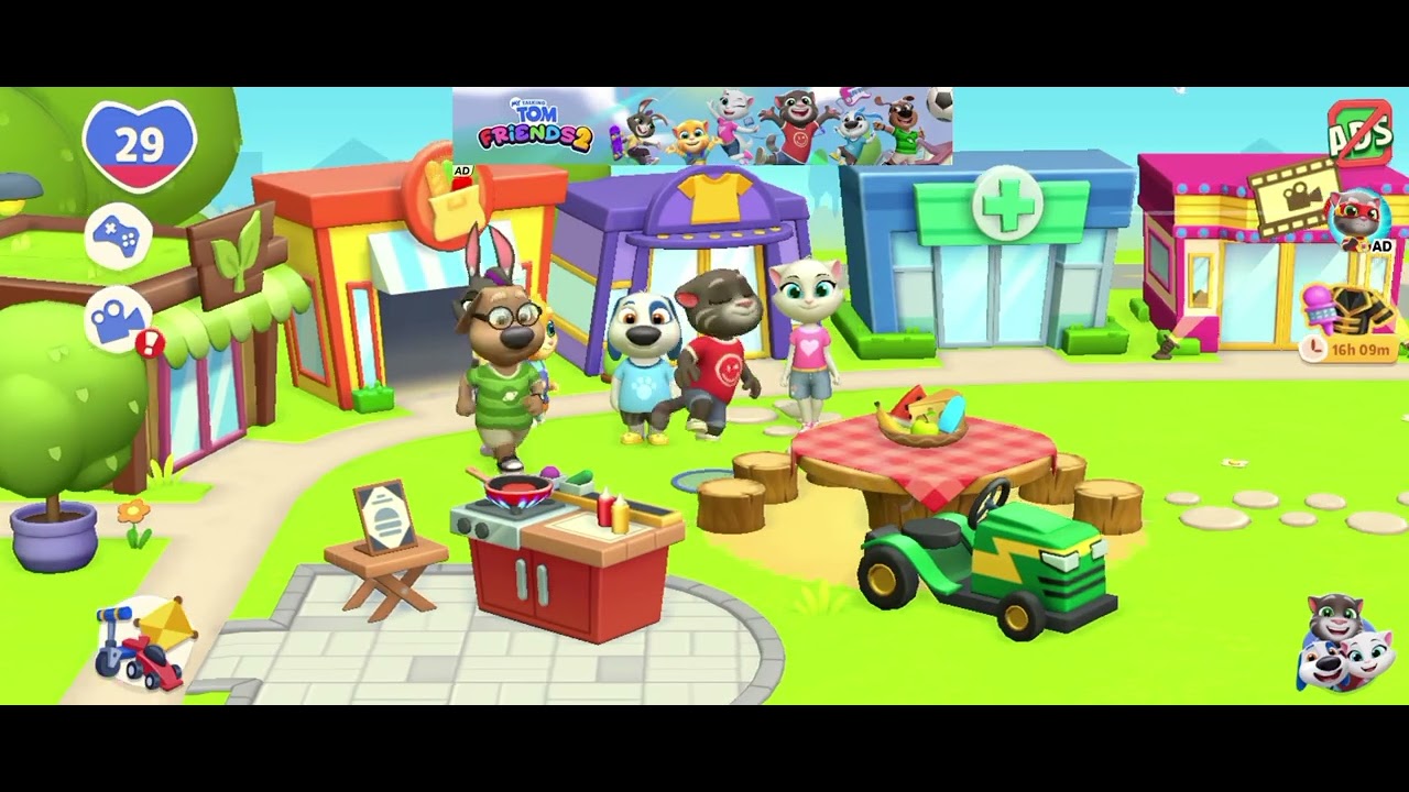 Tom plays football in the park with his friends #mytalkingtom2 #fypシ゚viral