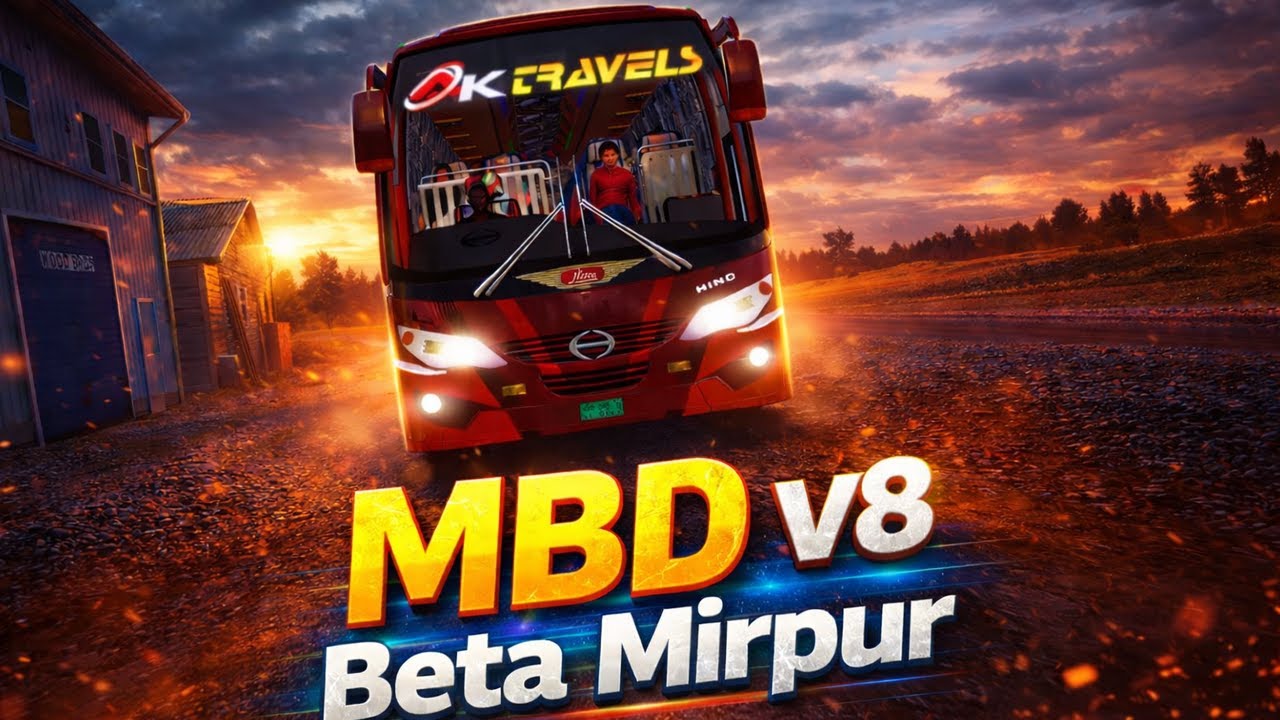 Dhaka Mirpur in MBD V8 Beta Performance Test | ETS2 1.57 | RTX 5050 | Hino Bus Mod