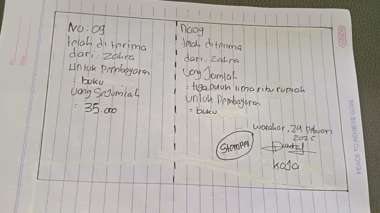 Membuat Kwitansi | Bahasa Indonesia #kelas6sd #kreatif #trending #kurmer 