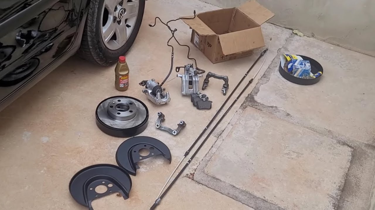 Instalando freio a disco na traseira do Polo - parte 1