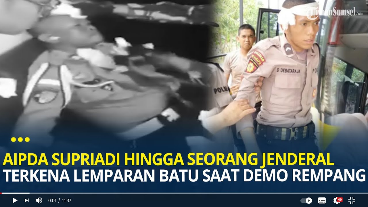 Aipda Supriadi Hingga Seorang Jenderal Terkena Lemparan Batu saat Demo Rempang di BP Batam