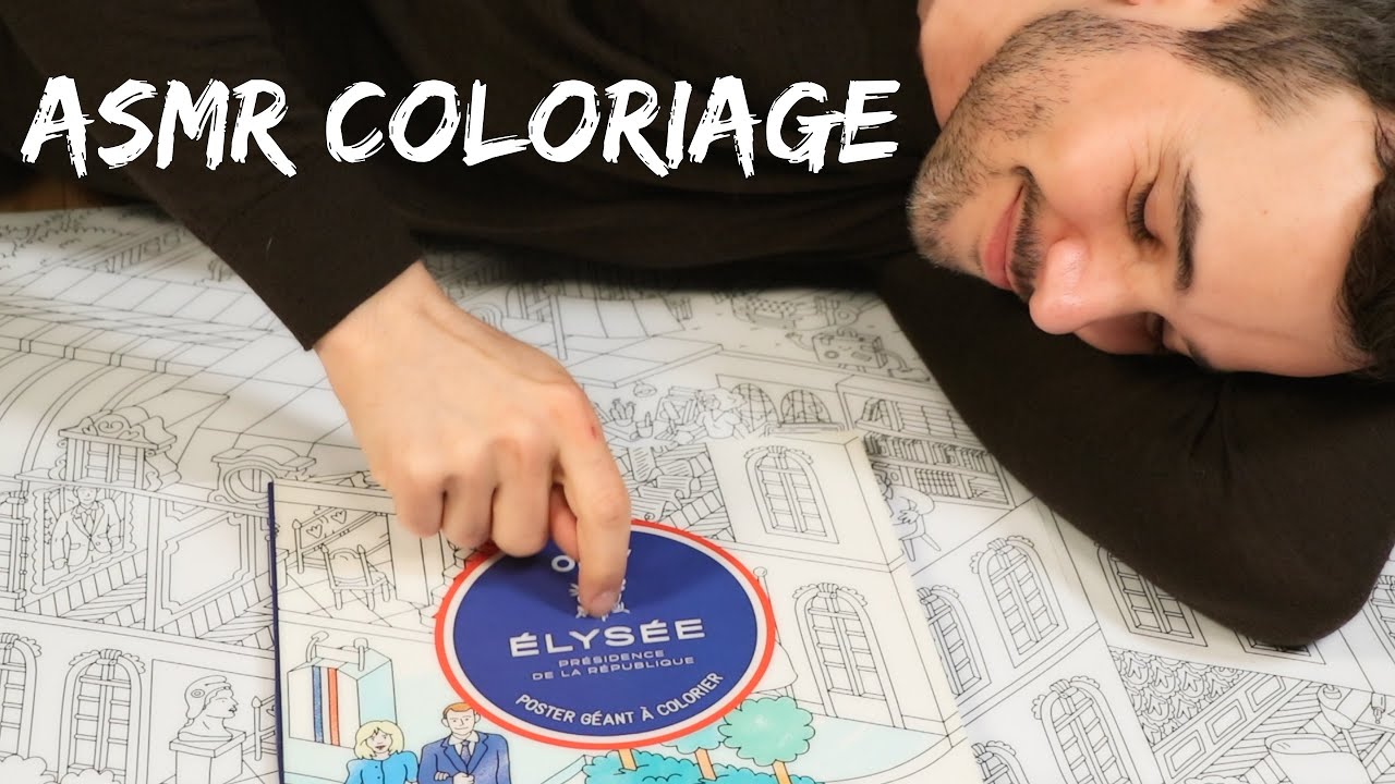 ASMR I Je colorie le palais de l'Élysée (anecdotes, histoire ...)