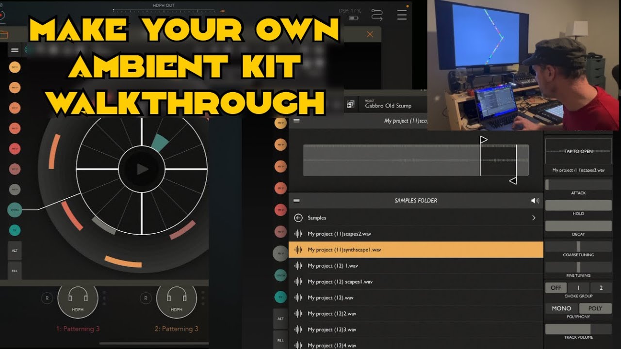 sampling walkthrough in patterning 3 for my ambient kit